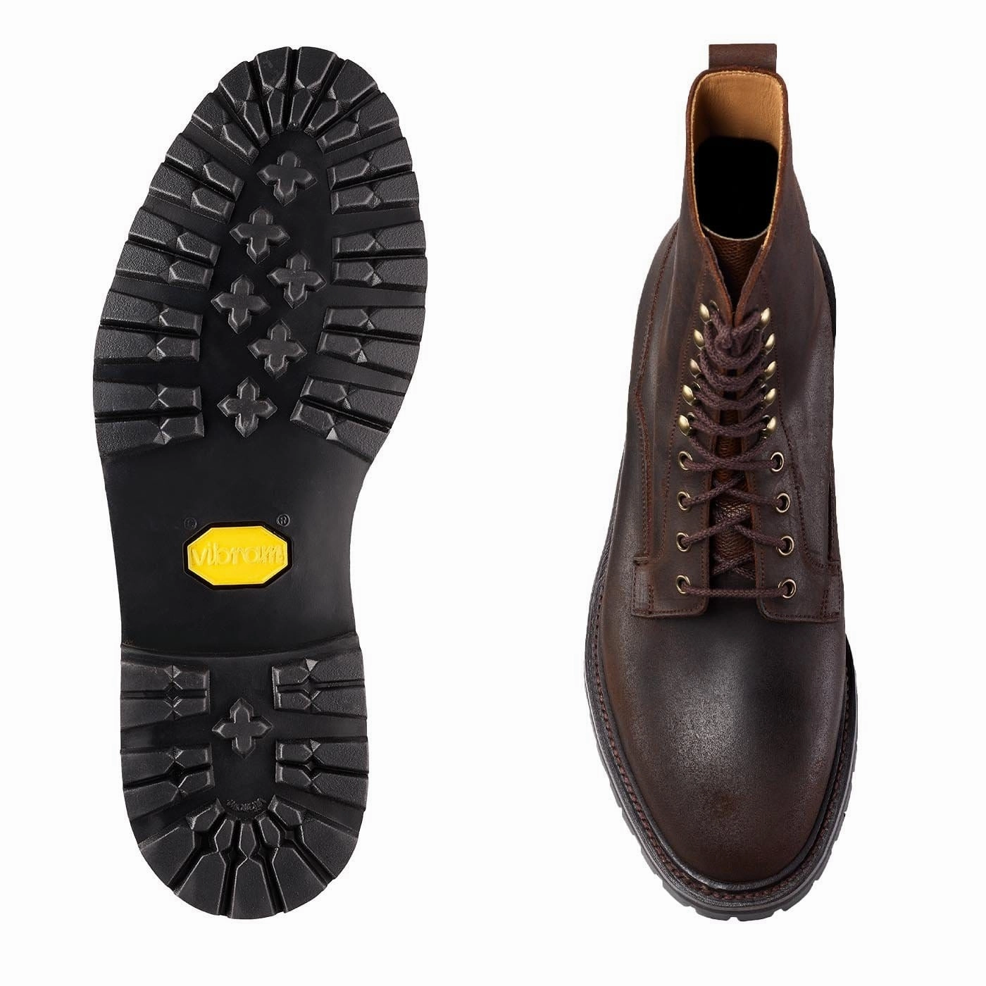 Grizedale Dark Brown Rough-Out Suede Low Profile Design