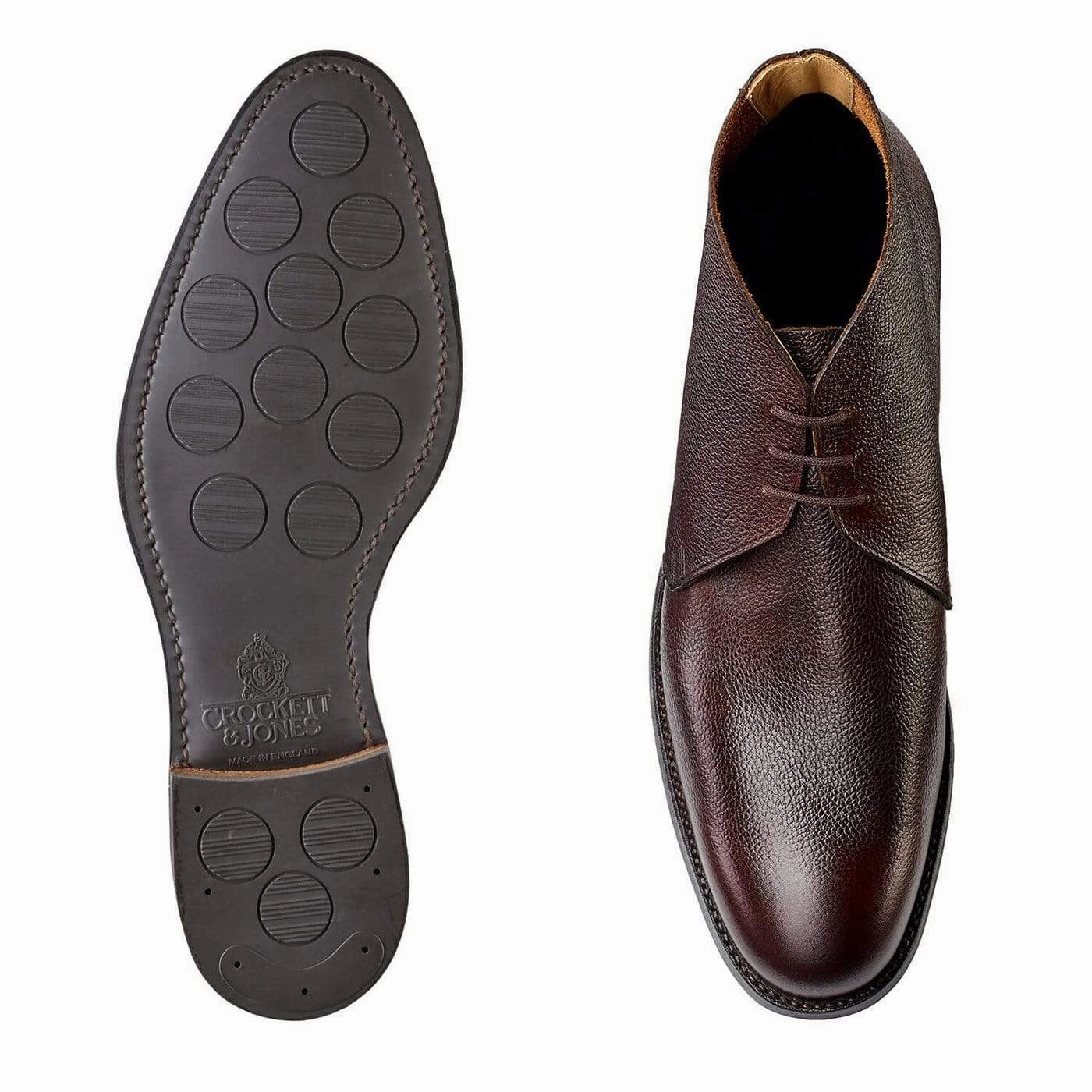 Hydrophobic coating Mud Resistant Daily Walks Chukka Dark Brown Pebble Grain