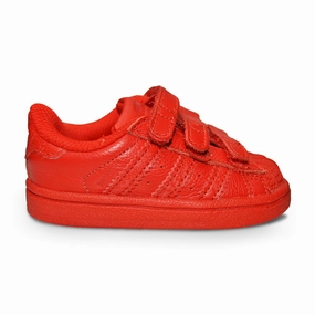 Adidas Superstar CF I UK 4 for toddlers Infants AQ3061 Red Upgraded wear Road Fit