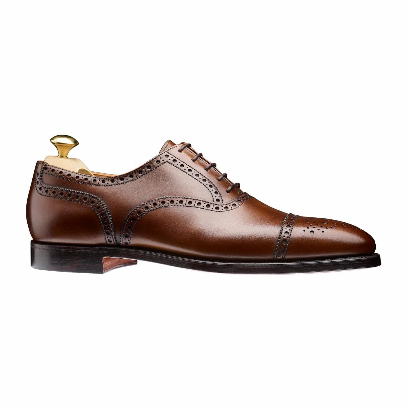 Urban Walking Shoes Westfield Dark Brown Burnished Calf