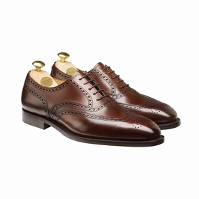 Westgate 2 Dark Brown Burnished Calf Premium Leather Shoes