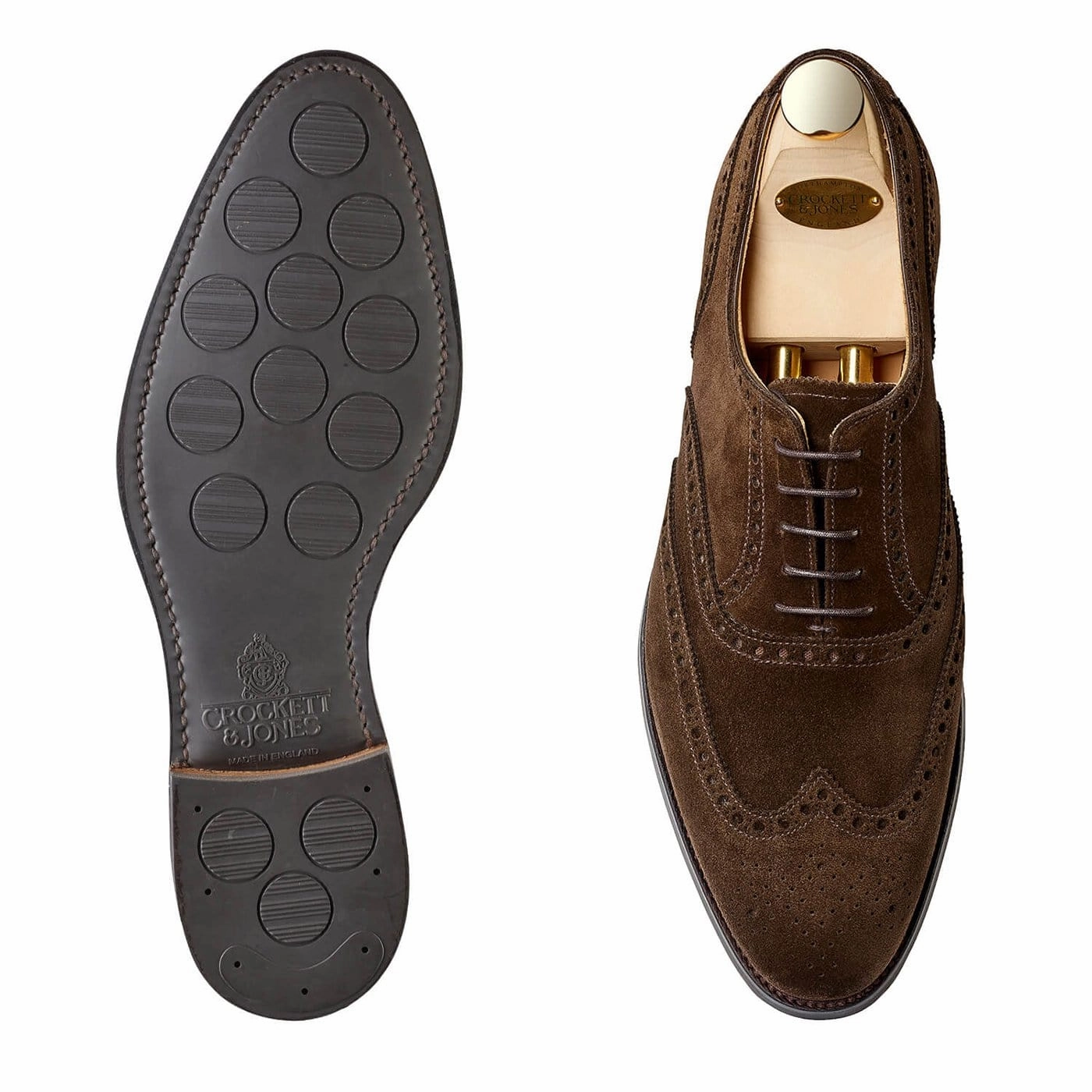 Westgate 2 Dark Brown Calf Suede Subtle Details