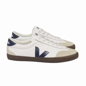 White Nautico Bark Leather Sneakers (men) Impact-absorbing Heel To Toe Drop