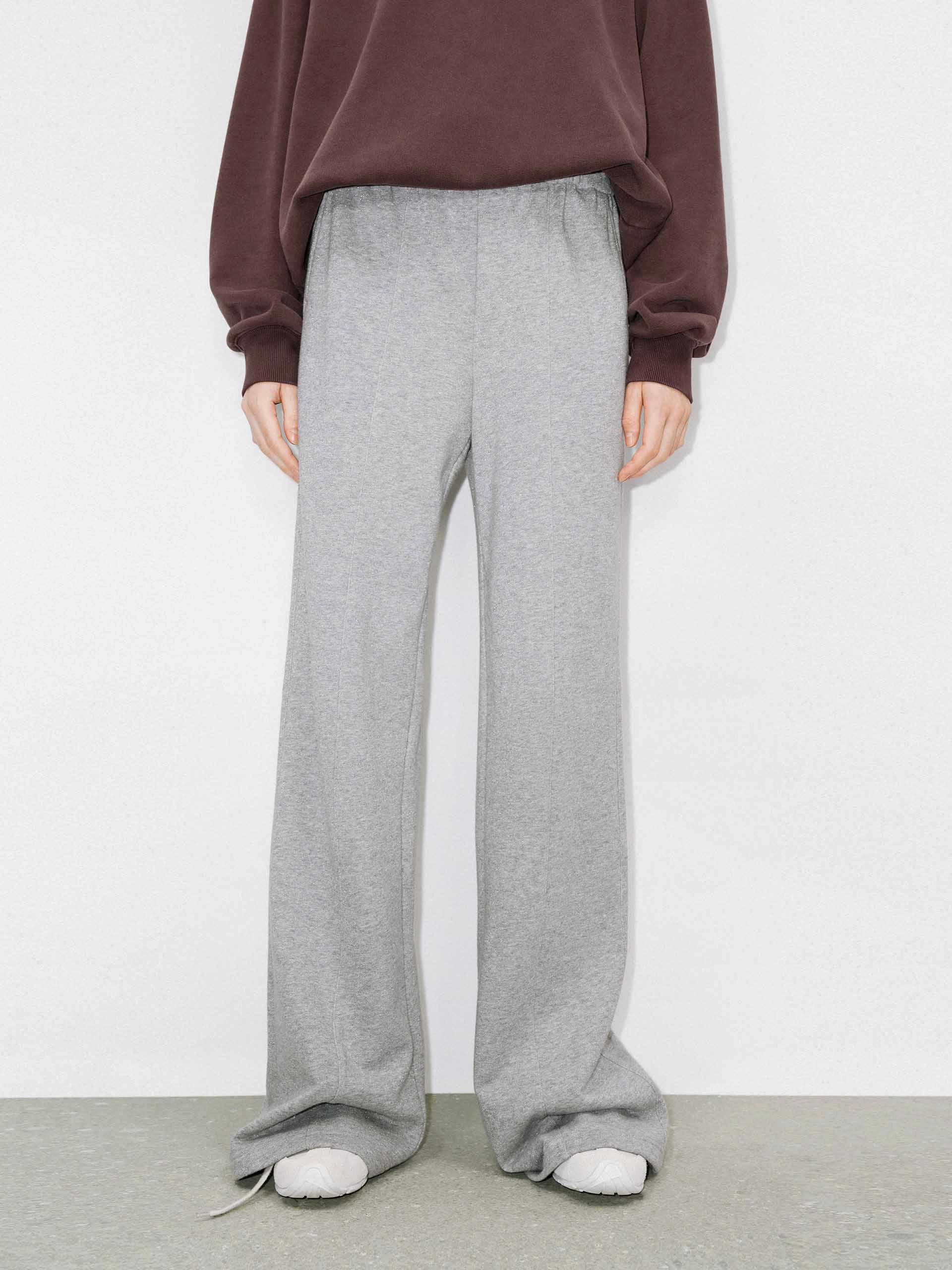 Wide Leg Comfy Sweatpants Anti Pilling Surface