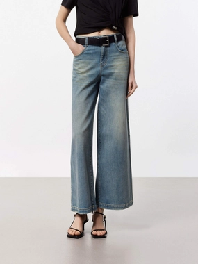 Wide Leg Denim Jeans Street Fashion Affordable