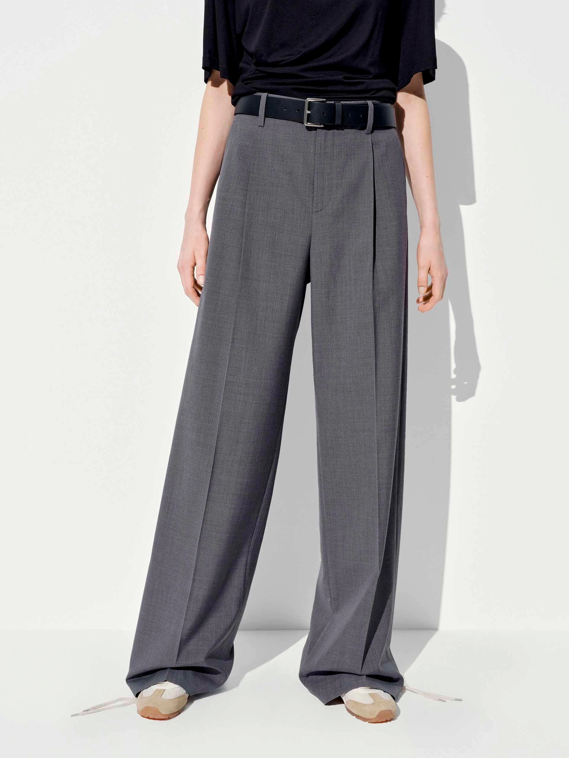 Urban Look Anti Chafe Lining Wide-Leg Tailored Trousers