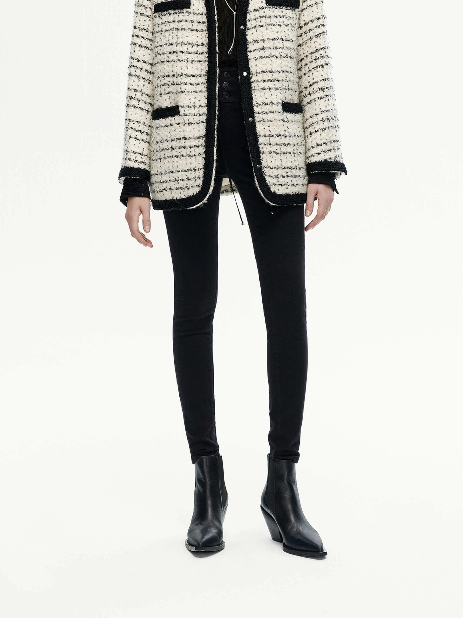 Quick Outfit Wide Waist Skinny Jeans