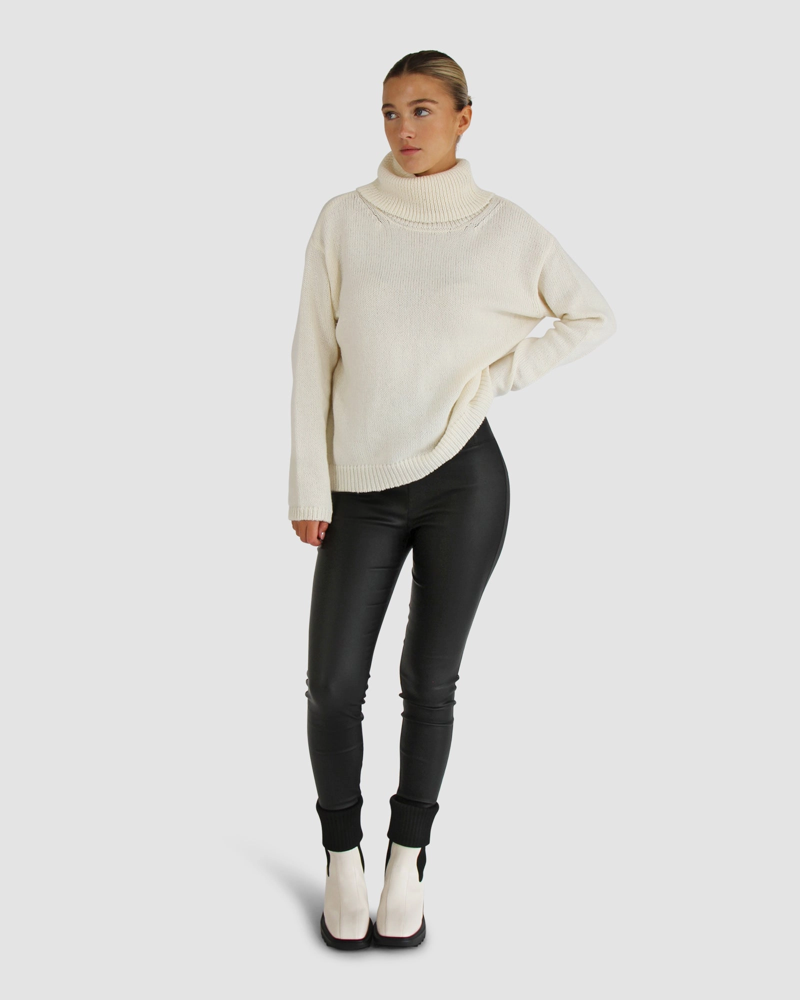 Right Here Waiting Open Back Knit Fashion Knit