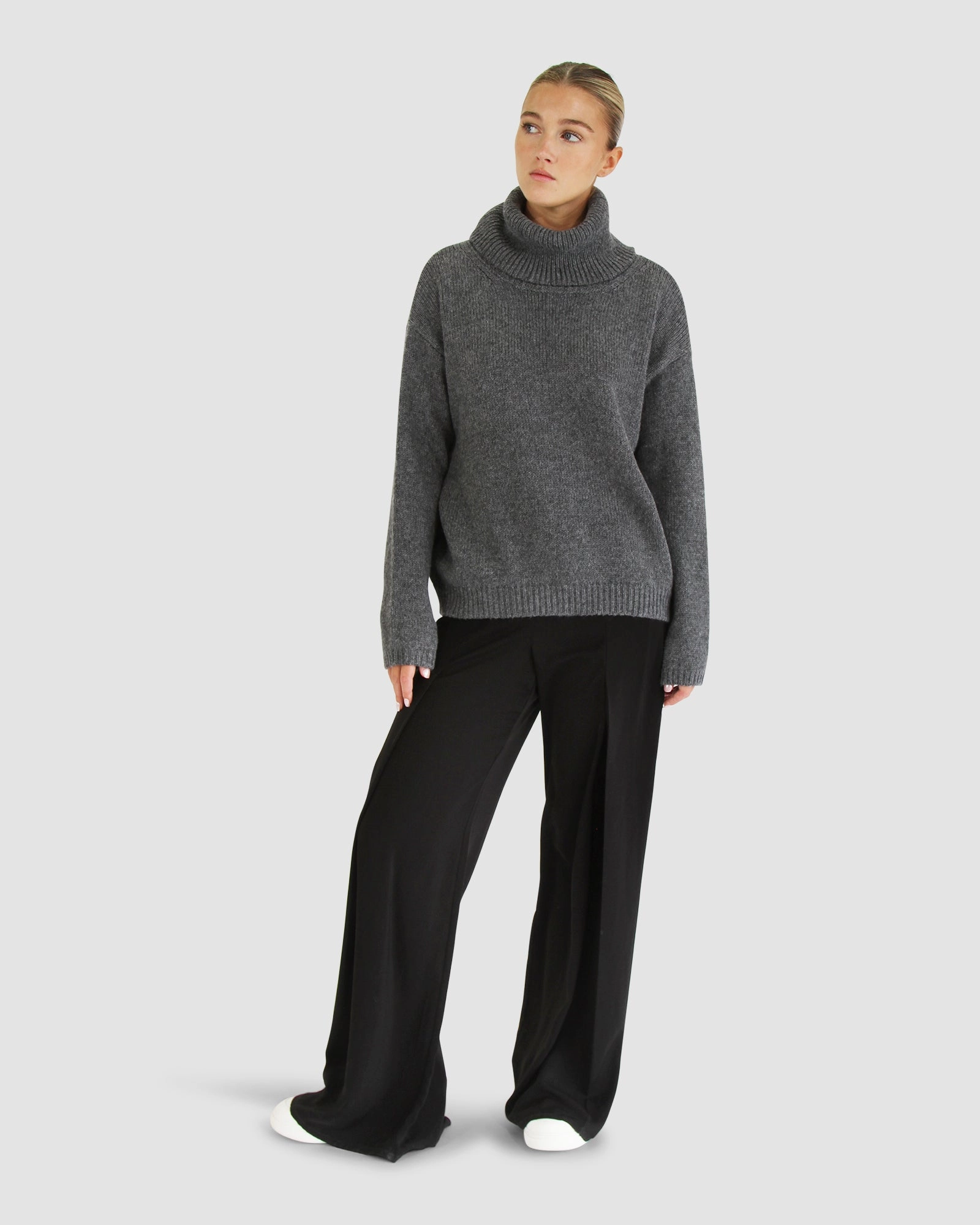 Soft and Warm Right Here Waiting Open Back Knit