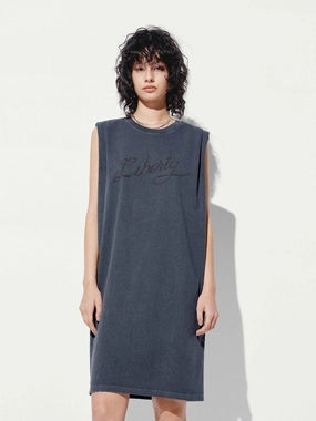 Pose Sweet Sleeveless Cotton Dress