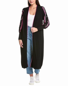 WISPR Gradient Bolt Silk-Blend Duster Cardigan Soft touch layer Comfy Knit