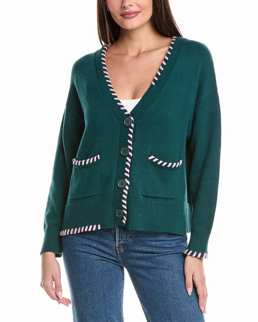 Simple Warmth Chilly Weather Fashion WISPR Parker Plait Silk-Blend Cardigan