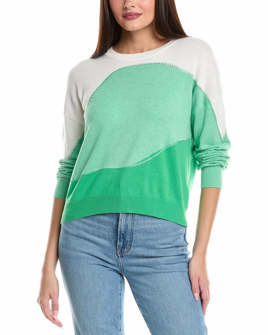 Fine Gauge WISPR Riley Wave Silk-Blend Sweater