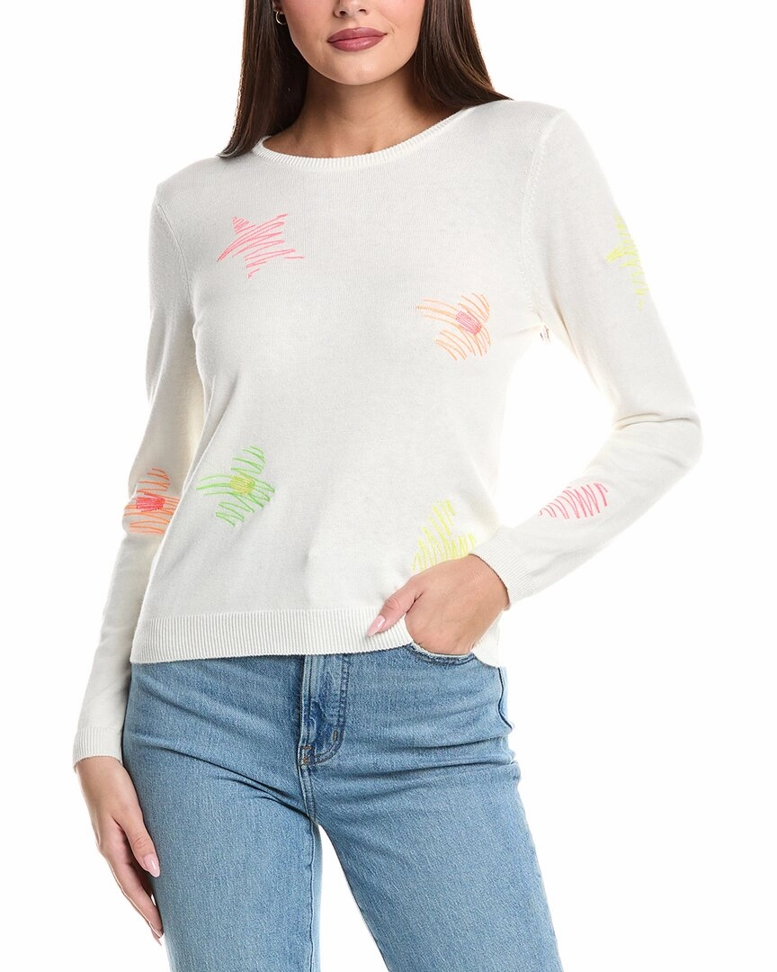 WISPR Sketch Embroidered Silk-Blend Sweater Soft Knit Layer