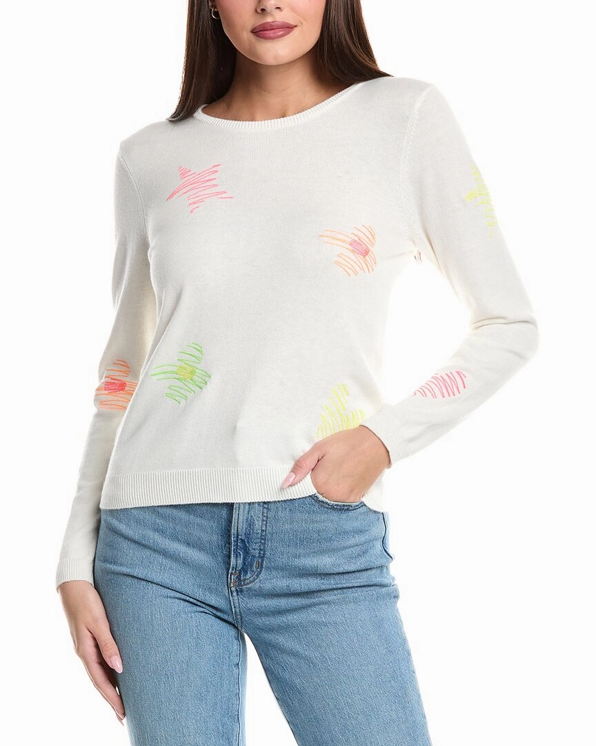 Winter Day Comfort WISPR Sketch Embroidered Silk-Blend Sweater
