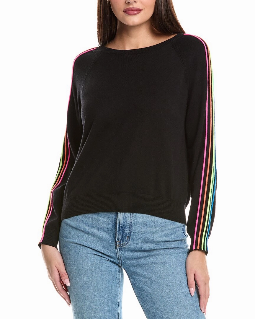 WISPR Sporty Stripe Mini Silk-Blend Sweater Biodegradable Fiber Option Winter Comfort Wear