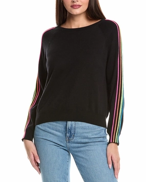 WISPR Sporty Stripe Mini Silk-Blend Sweater Anti Pilling Treatment