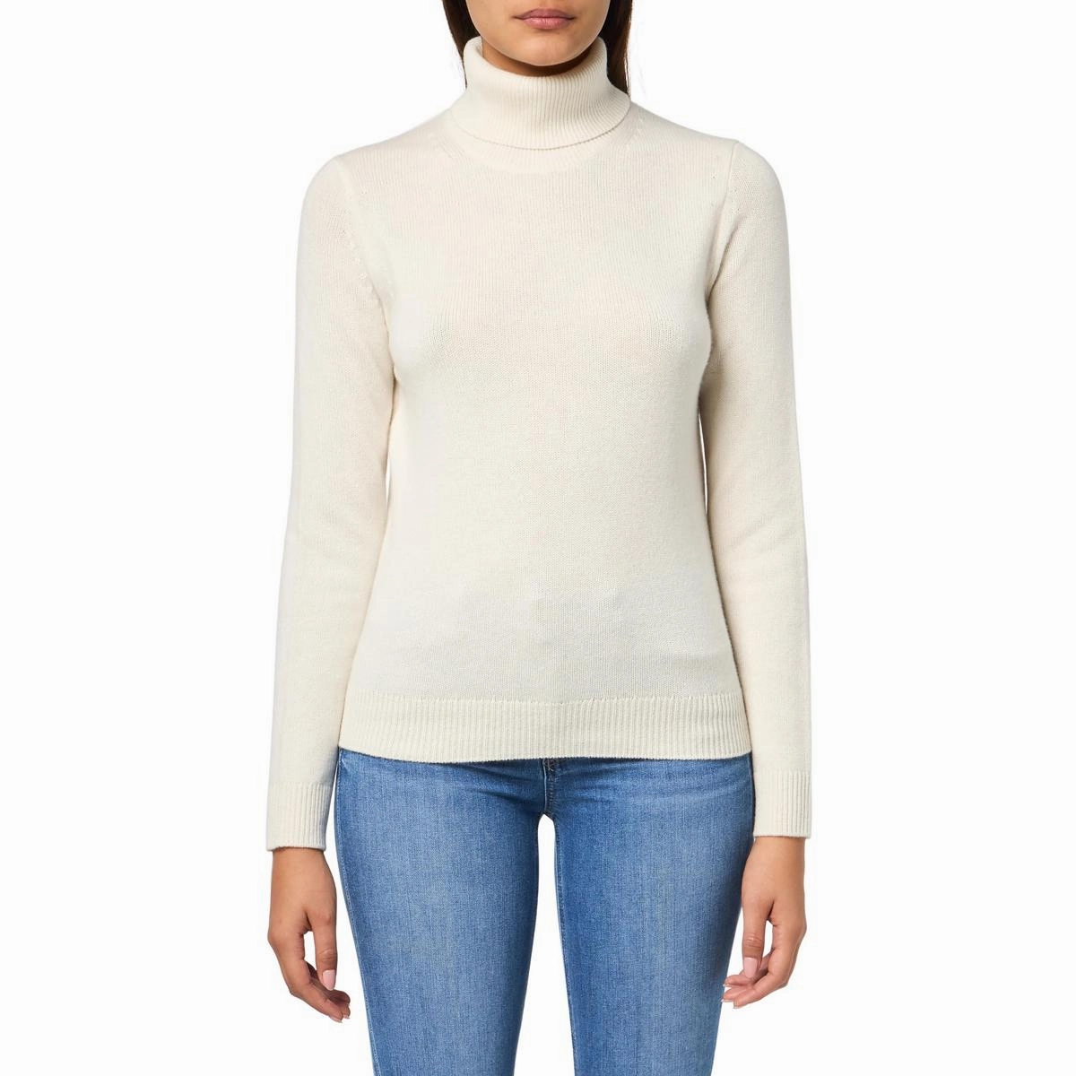 Comfort Choice Odor Resistant Knitwear Womens Cashmere Turtleneck Pullover Sweater