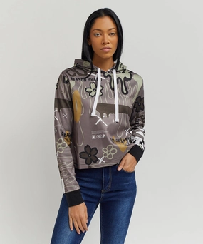 Womens Daisys Hoodie FlexibleCuffs Soft touch finish