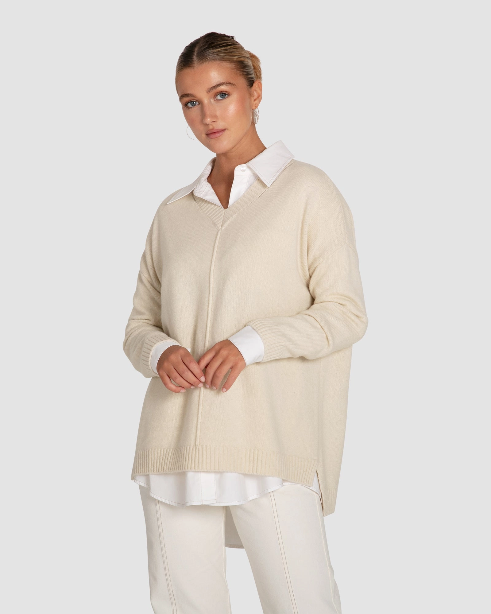 Wonder Of You Cashmere Blend Oversized Jumper Cozy Design