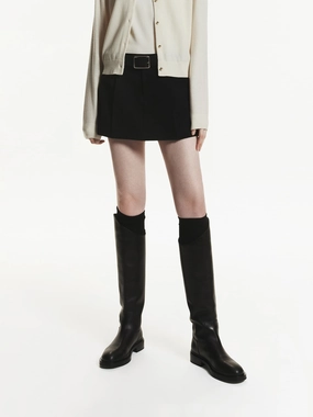 Wool Blend Mini Skort EasyCareFabric Full Comfort