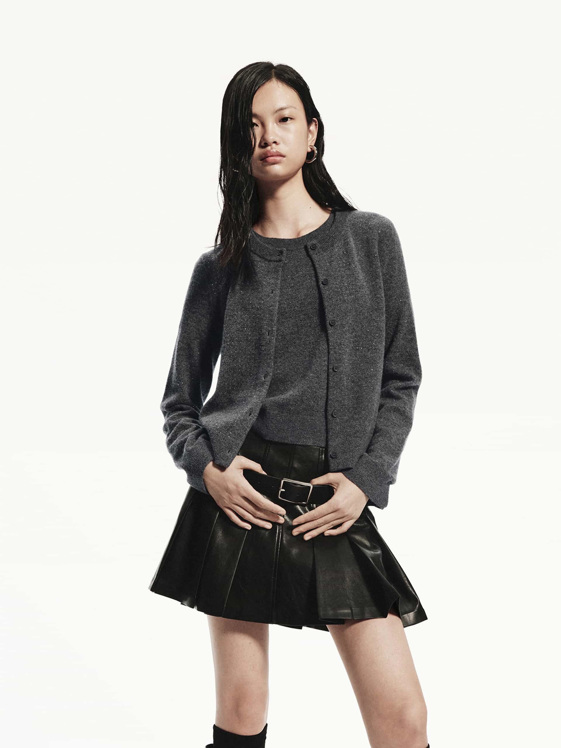 AllDay Comfort Design Wool Fitted Knit Cardigan
