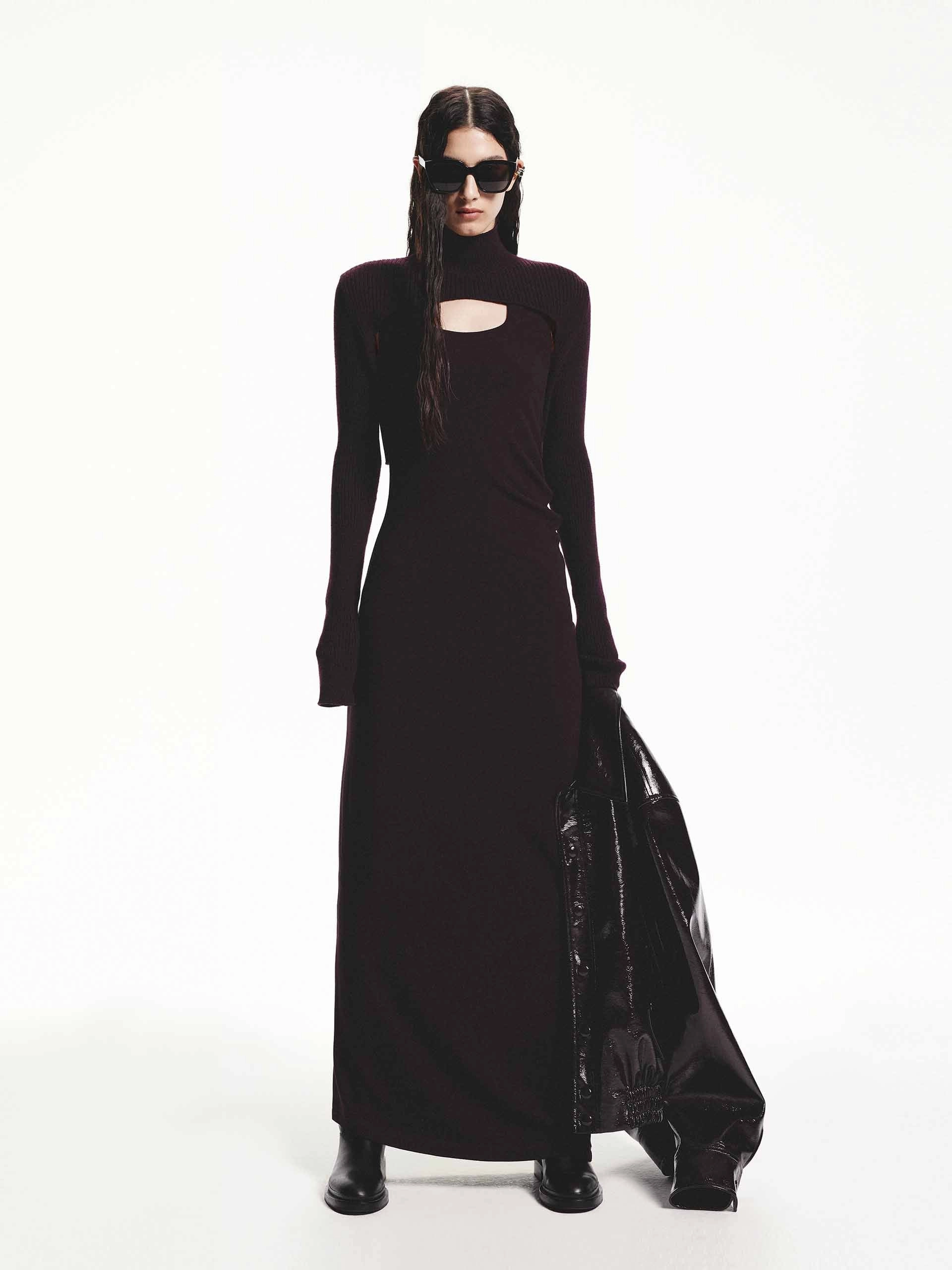 Airy Touch Wool Maxi Tank Dress Set