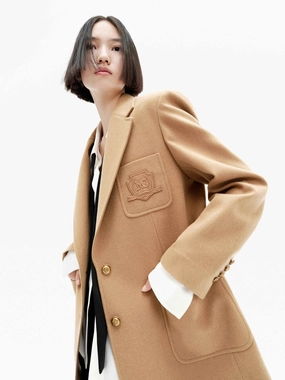 Antistatic EasyClean Wool Tailored Blazer Coat