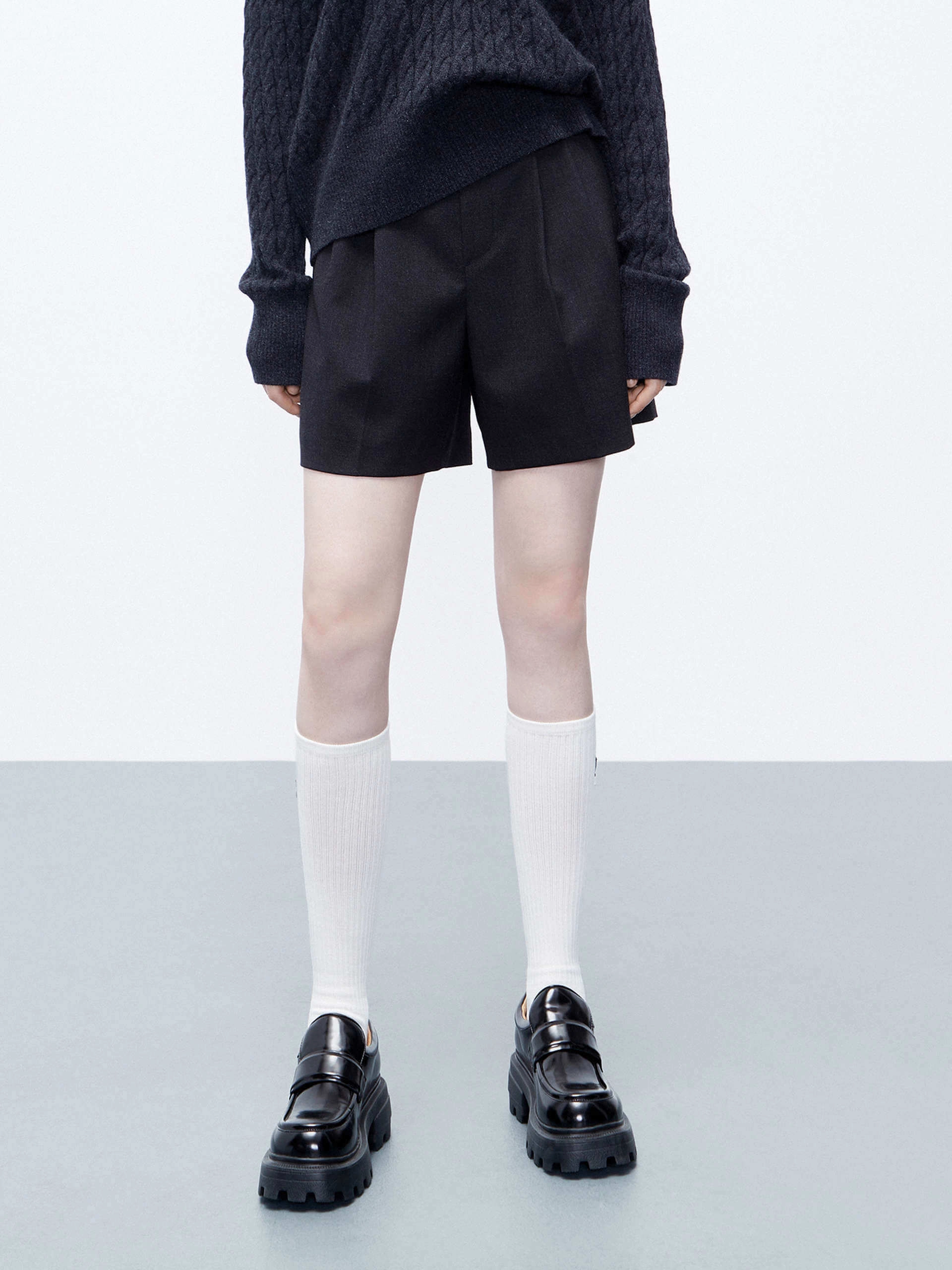 Work Flex Layering Comfort Wool Tailored Shorts