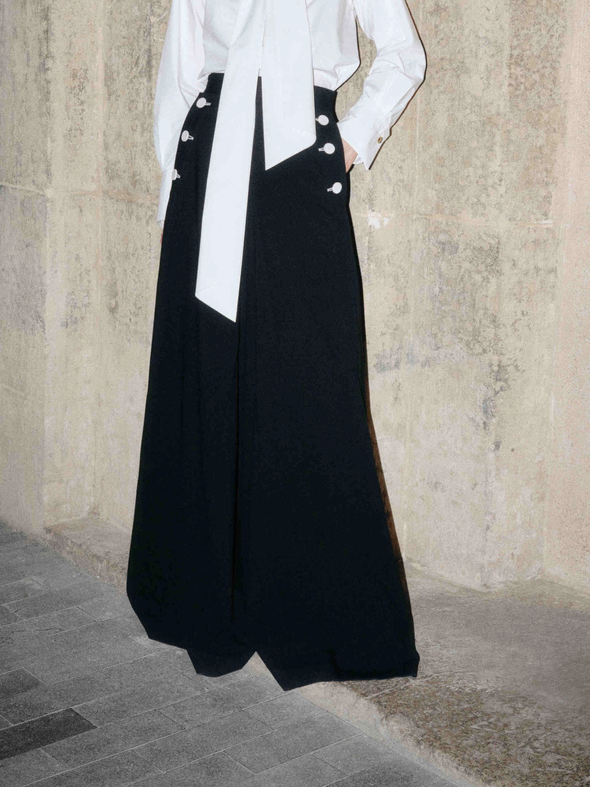 Outdoor Comfort Fit PermeableCloth The Wide Leg Wool Pants