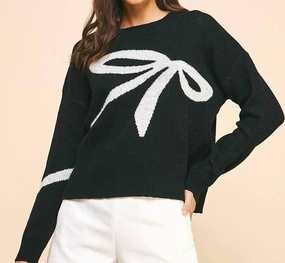 Winter Essentials Wrap Me Up Sweater In Black