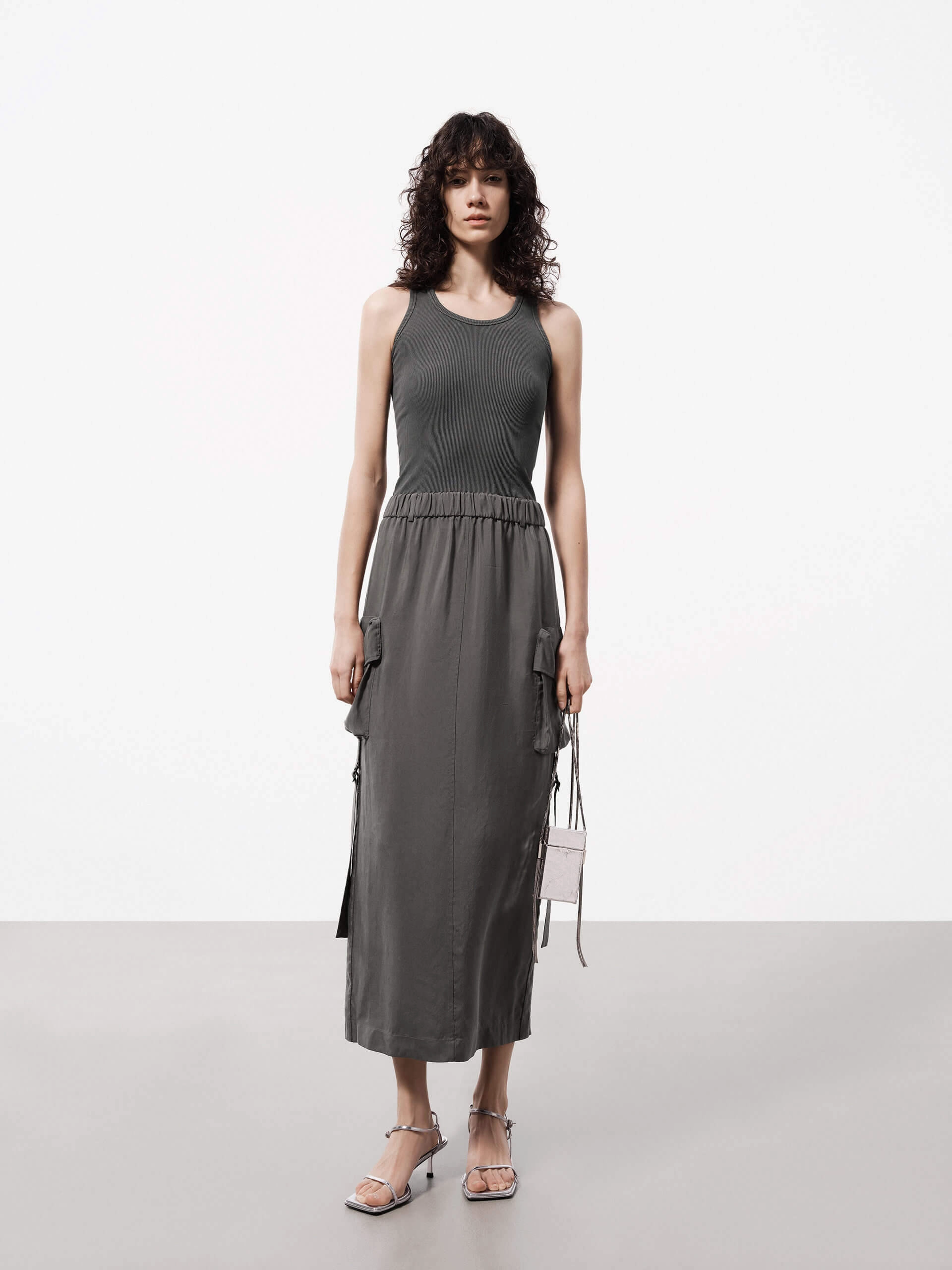 Polished office dress Paneled Detail Tank Dress