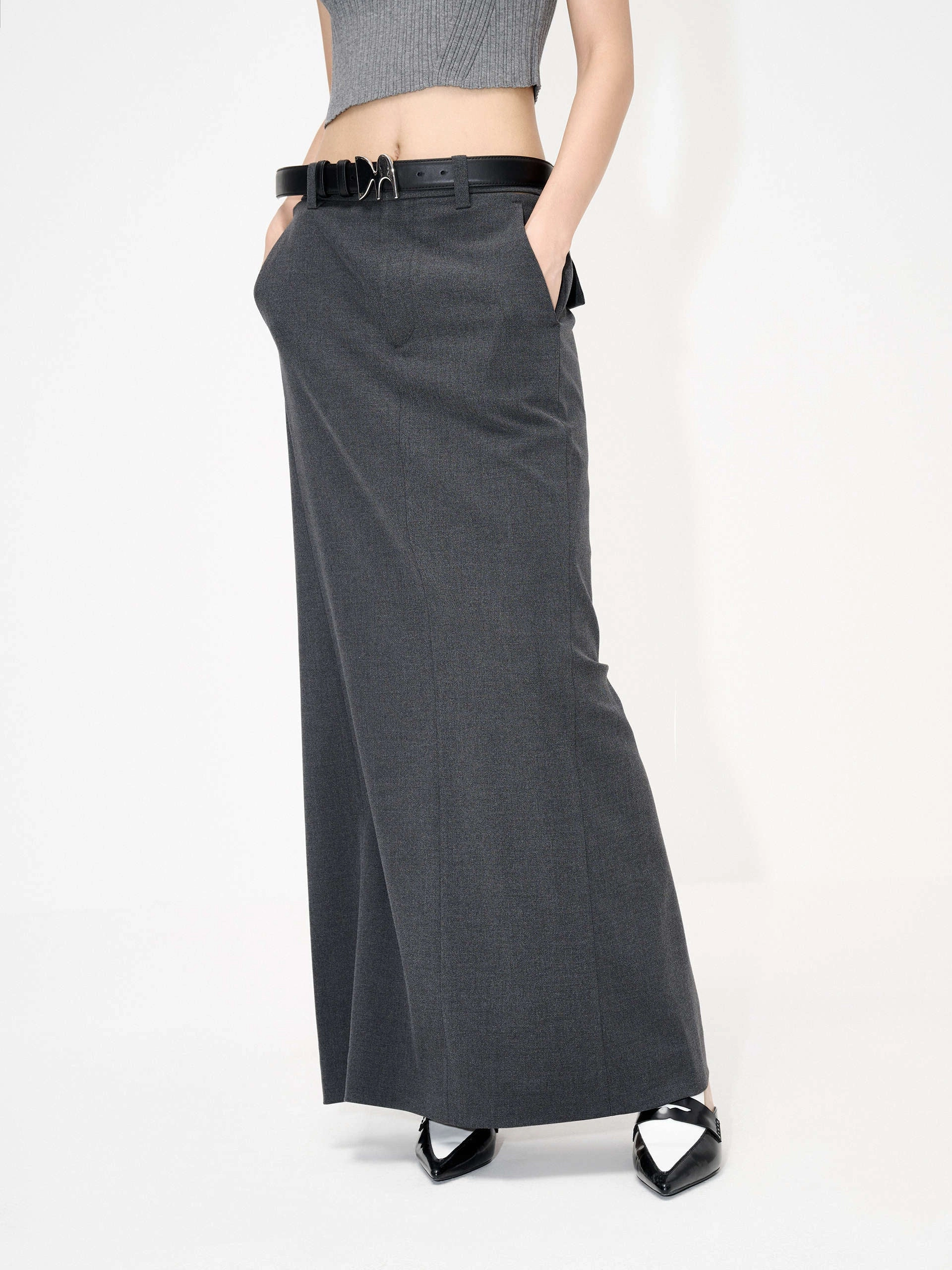 Back Slit Maxi Skirt All Purpose Wear Slip Resistant