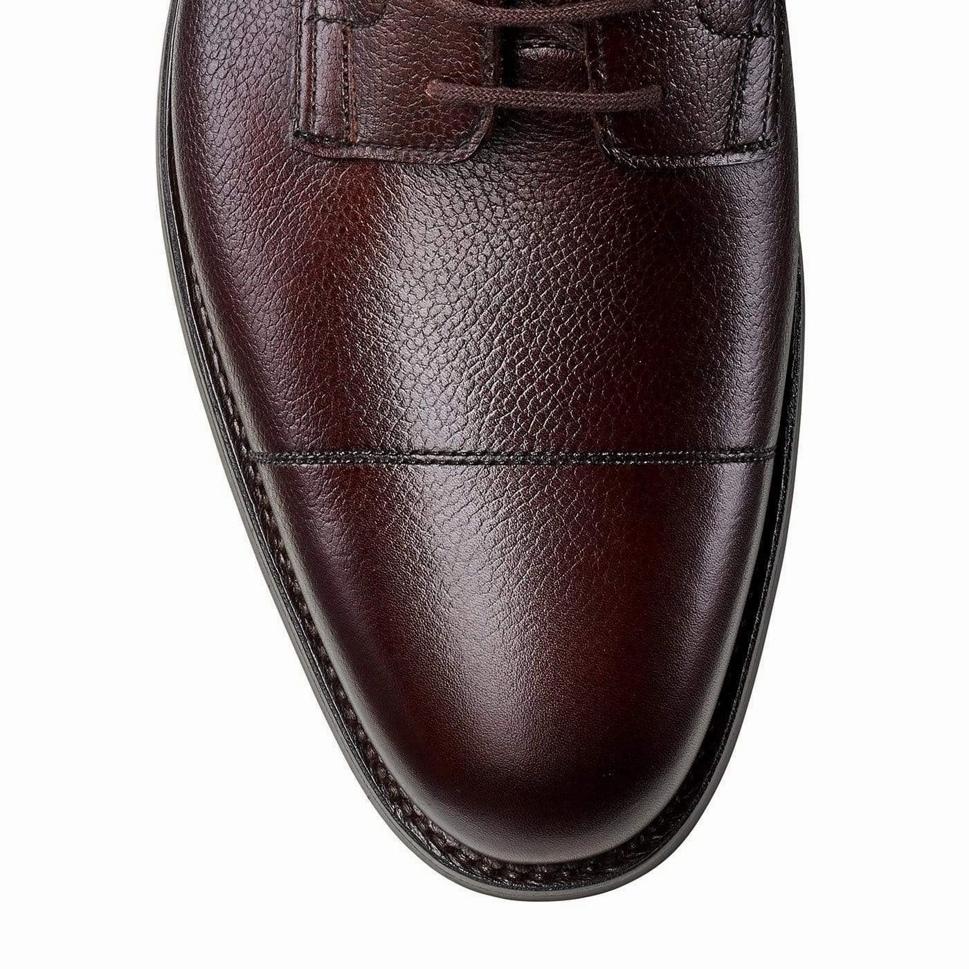 Western Style Effortless Look Wye Dark Brown Pebble Grain