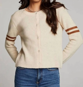 Ying Yang Cardigan In Cappucino Winter Layer Breathable mesh lining