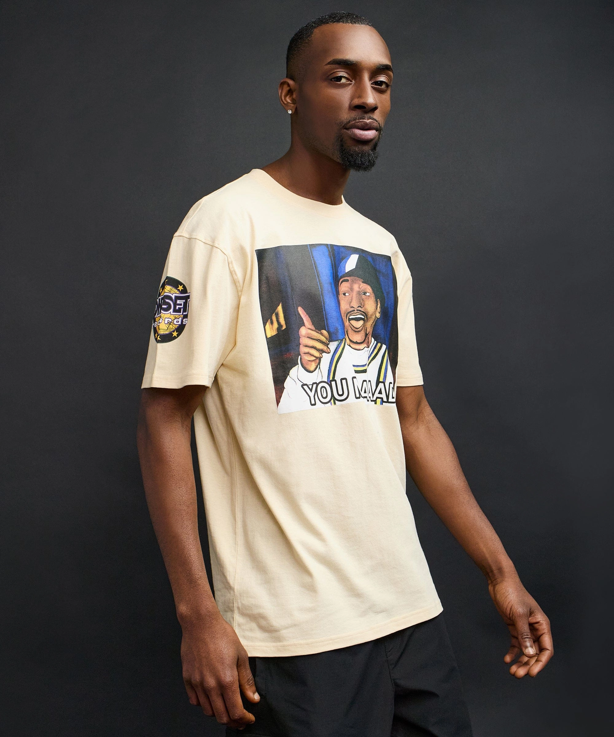 MinimalistAesthetic You Mad Short Sleeve Tee - Khaki