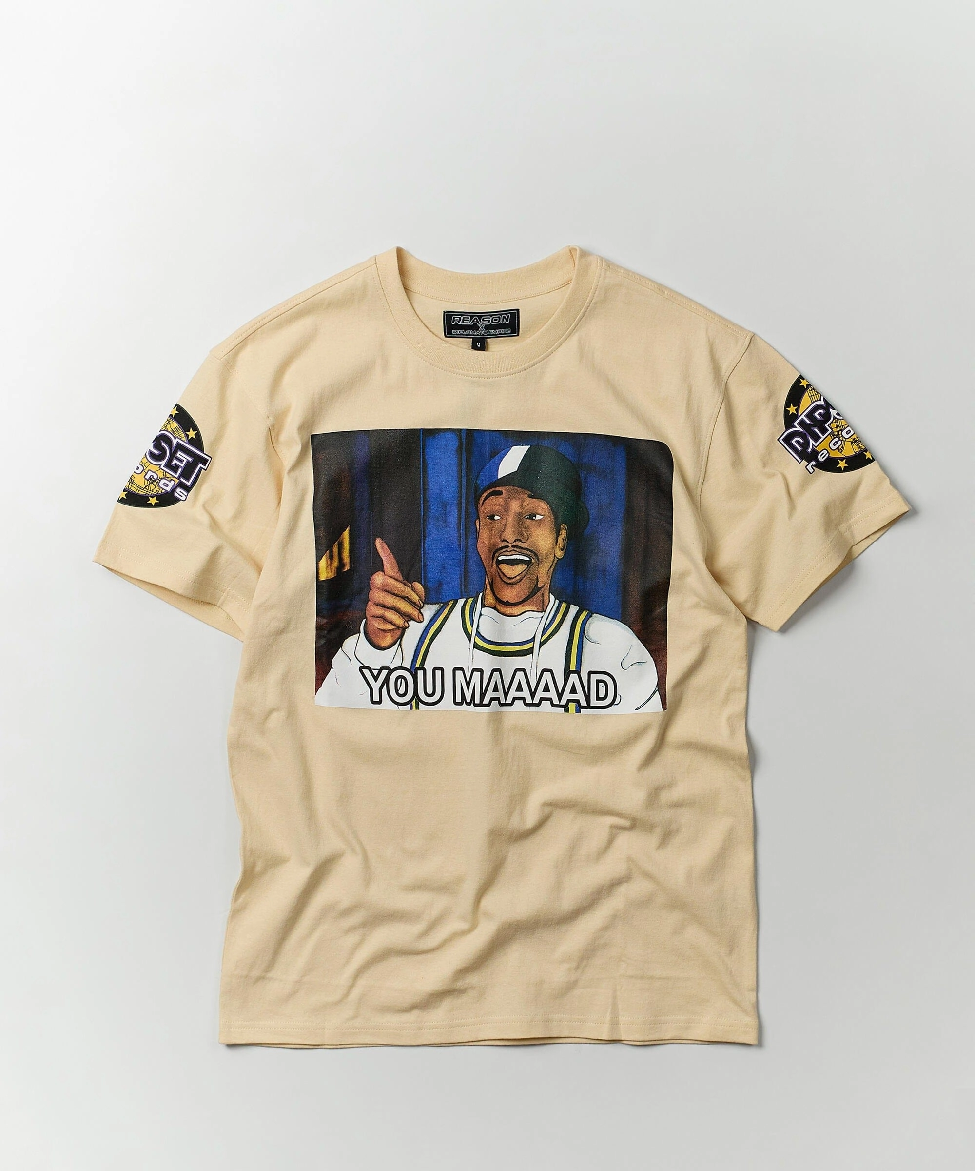 Fade Resistant Finish ReflectiveDetails You Mad Short Sleeve Tee - Khaki