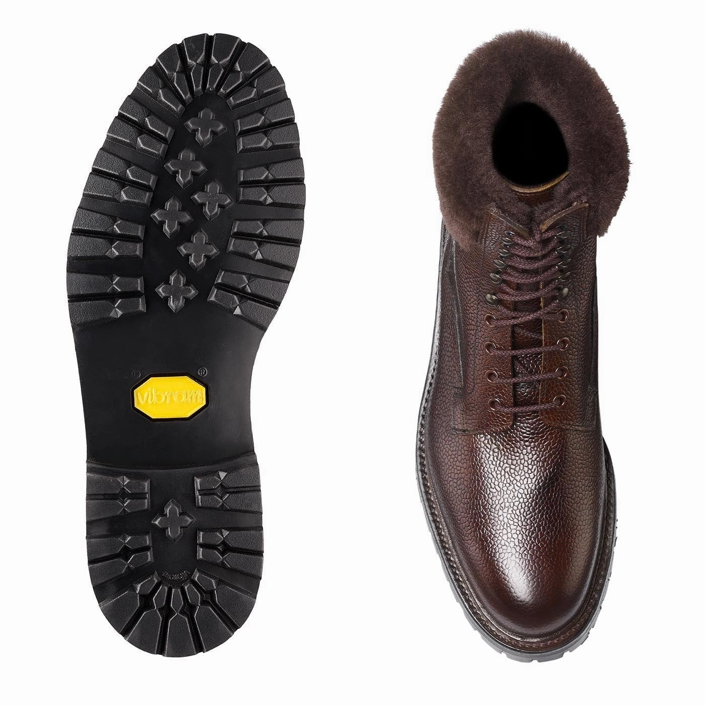 Glencoe Dark Brown Scotch Grain Anti Skid Anti Odor Winter Walker