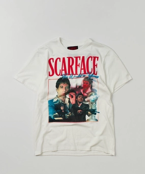 Scarface? Box Short Sleeve Tee - White Compact Jacquard Weave